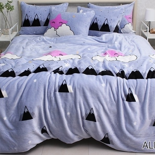 Комплект постельного белья велсофт (микрофибра) ALM1916 Комплект постельного белья велсофт (микрофибра) ALM1916