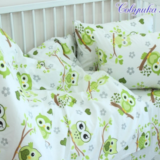 Дитячий комплект Совушка зелен.