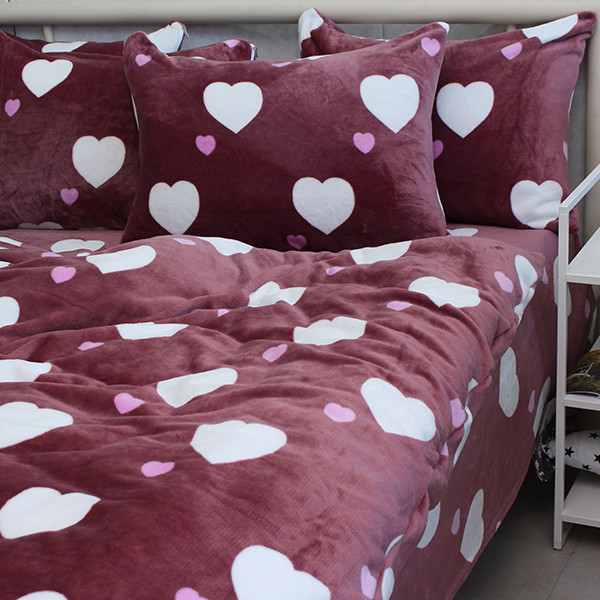 Комплект постільної білизни велсофт (мікрофібра) VL-ST08 Комплект постільної білизни велсофт (мікрофібра) VL-ST08