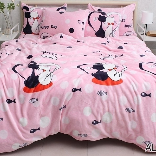 Комплект постельного белья велсофт (микрофибра) ALM1909 Комплект постельного белья велсофт (микрофибра) ALM1909