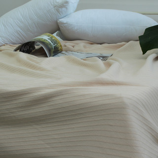 Простирадло-покривало піке 160х235 см. Смуга бежева