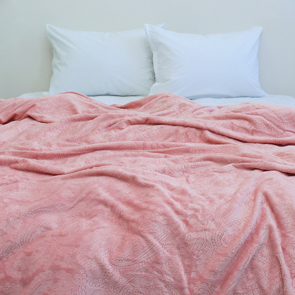 Плед велсофт (тиснение) JH002