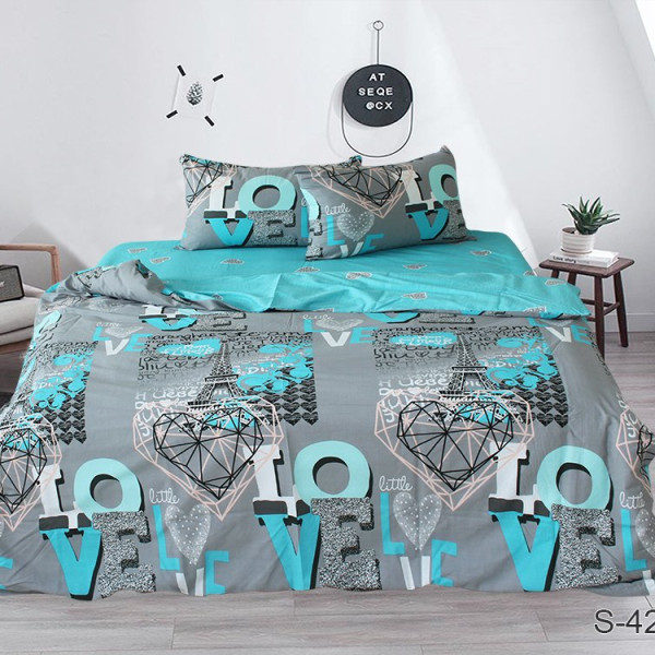 Комплект постільної білизни з компаньйоном S424 Комплект постільної білизни з компаньйоном S424
