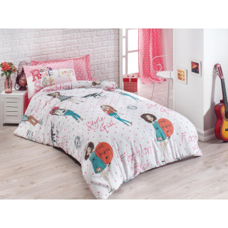 Постільна білизна для підлітків Eponj Home — Fashion Girl Pembe ранфорс
