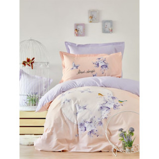 Постільна білизна Karaca Home — Lintu 2018-1 ранфорс підліткова