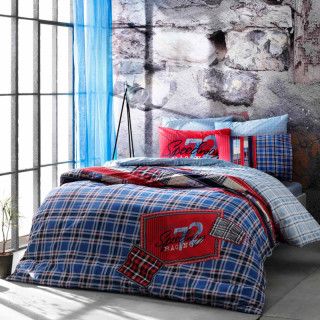 Постільна білизна Tac Ranforce Teen — Speedway синій підліткова