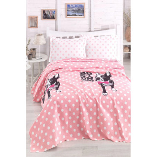 Покрывало пике Eponj Home - Boston Pembe вафельное 160*235