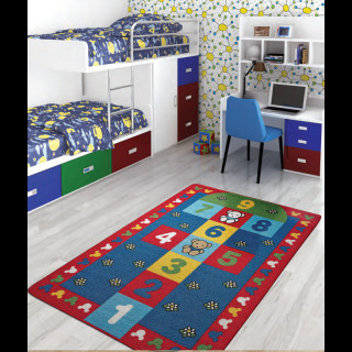 Килим у дитячу кімнату Confetti — Seksek 04 червоний 100*150