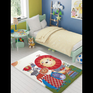 Килим у дитячу кімнату Confetti — Lion King жовтогарячий 100*150