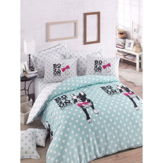Постільна білизна для підлітків Eponj Home — Boston Mint ранфорс