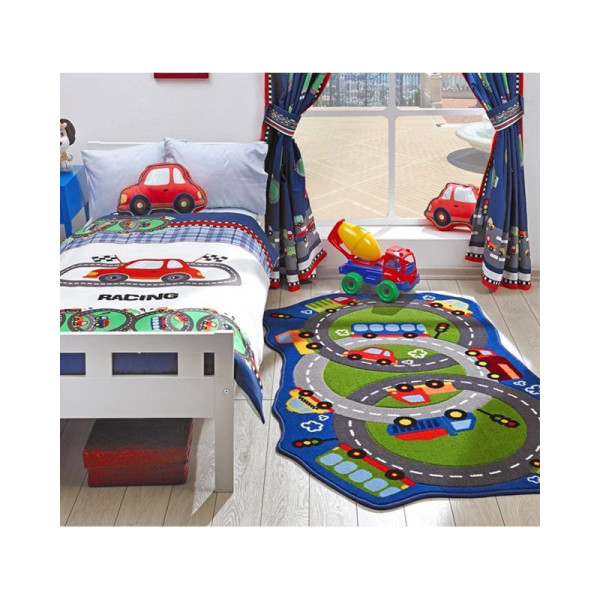 Килим у дитячу кімнату Confetti — Circle Track зелений 100*165 Килим у дитячу кімнату Confetti — Circle Track зелений 100*165