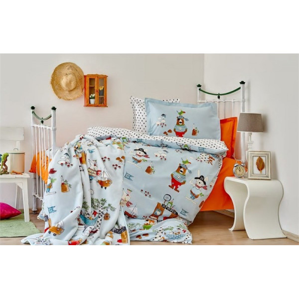 Постільна білизна Karaca Home — Pirates 2018-1 ранфорс підліткова Постільна білизна Karaca Home — Pirates 2018-1 ранфорс підліткова