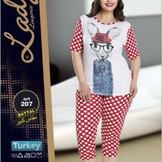 Костюм трикотажний жіночий туніка+капрі батал турція