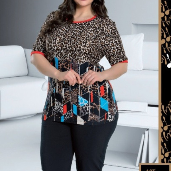 Костюм трикотажний жіночий піжама турція