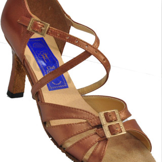 Взуття для танцю ЖІНОЧНА ЛАТИНА, шкіра натуральна 24р каблук 5 см