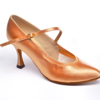 Туфлі для танців жіночі Стандарт колір світло-бежевий 23,5р 5 см