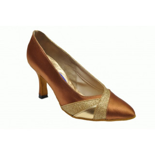 Туфлі для танців жіночі Стандарт сатин бежевий