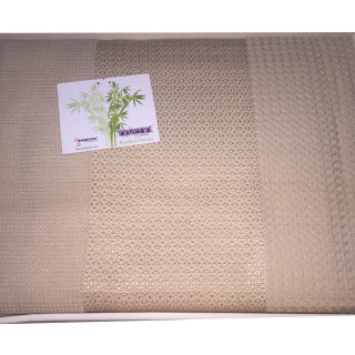 Літнє вафельне простирадло цета Капучино 200-240 см