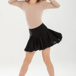 Юбка Латина для девочек, ярусная сетка флок 30-38р 38