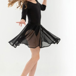 Юбка Латина для девочек, 32-46р 42, Бально - спортивный, Трикотаж, Юбка, Танцы